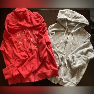 Hollister zip up hoodies, women’s small